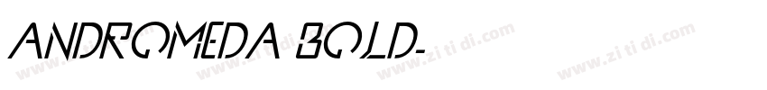 Andromeda Bold字体转换